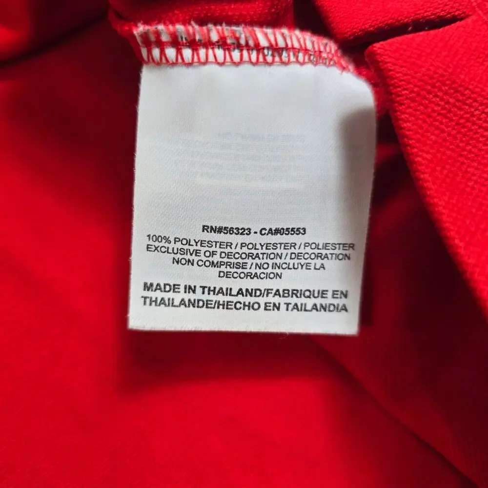 Nike Fit Dry Golf Polo‎ Shirt Men's XL Casual Sunday Red Tour Athletic